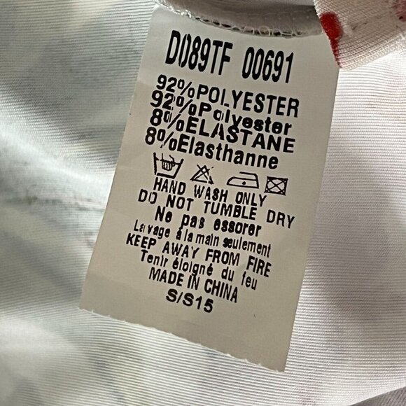 AX Paris Floral Sheath Dress Back Zipper White Pink Knee Length Size‎ 10 NWT - Picture 8 of 8